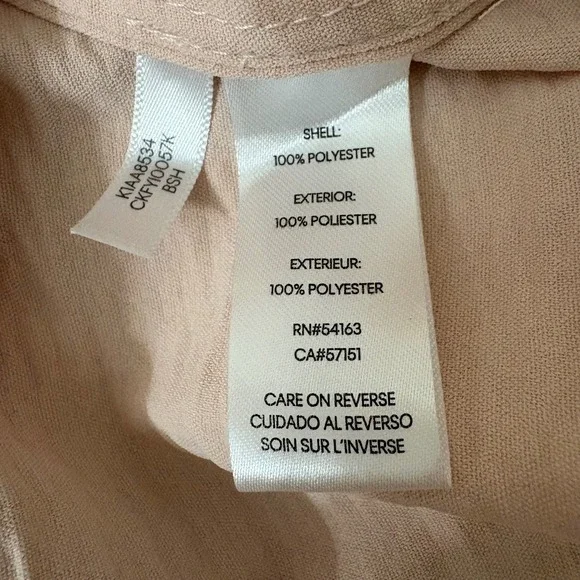 Calvin Klein Women Crinkle Knit Cardigan Duster Shawl Collar Open Front Pink XL - Picture 11 of 12